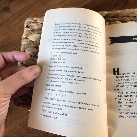 Vintage R.L. Stine Ghosts of Fear Street: #28 Hide and Shriek II paperback book - Picture 3 of 5